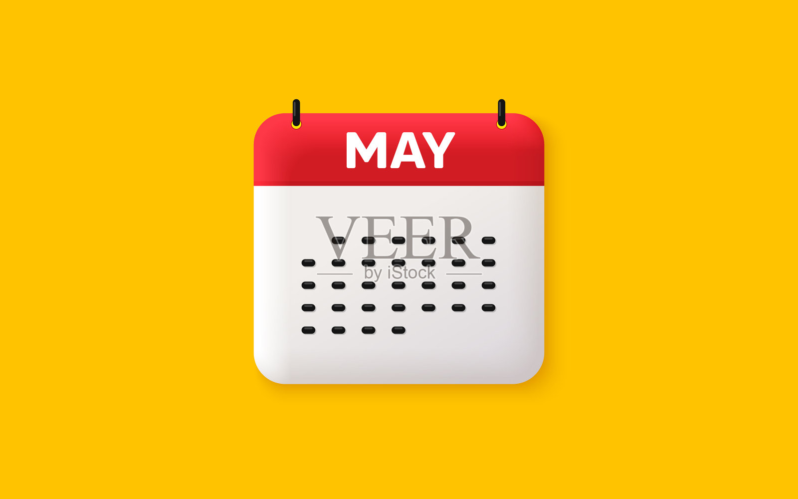 五月图标活动时间表五月日期日历插画图片素材