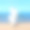 白色的狗萨摩耶在海滩上跳舞，背景是夏日的大海。素材图片