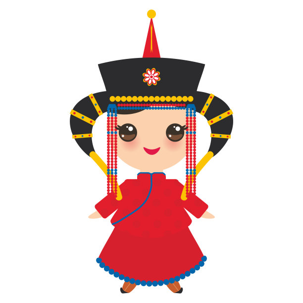 蒙古族姑娘头像图图片