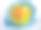 一个黄色的苹果在蓝色的背景，水粉插图素材图片