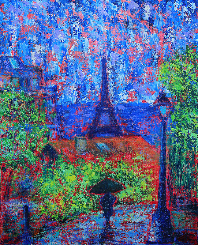 巴黎抽象画图片下载